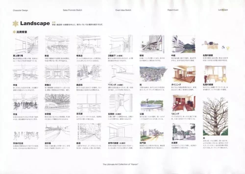 カノン 公式原画・設定資料集 Page.214