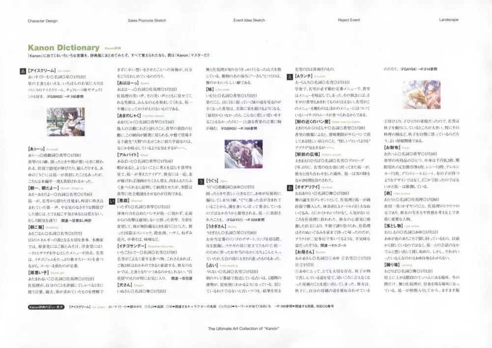 カノン 公式原画・設定資料集 Page.230