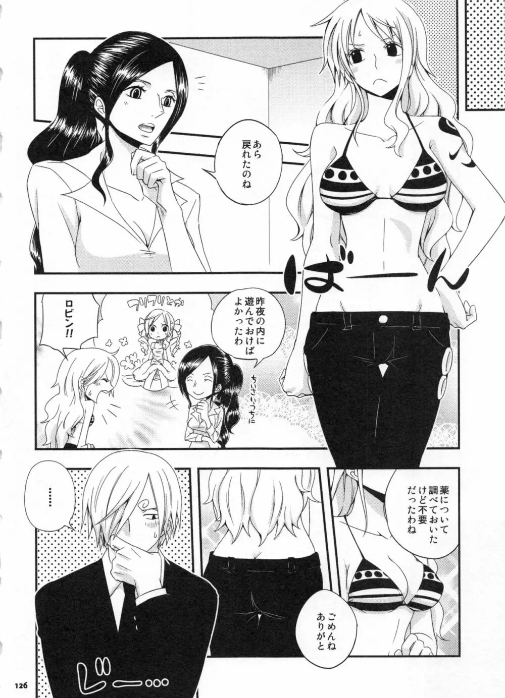 SweetNess 3 サンジ×ナミ再録集 Page.129