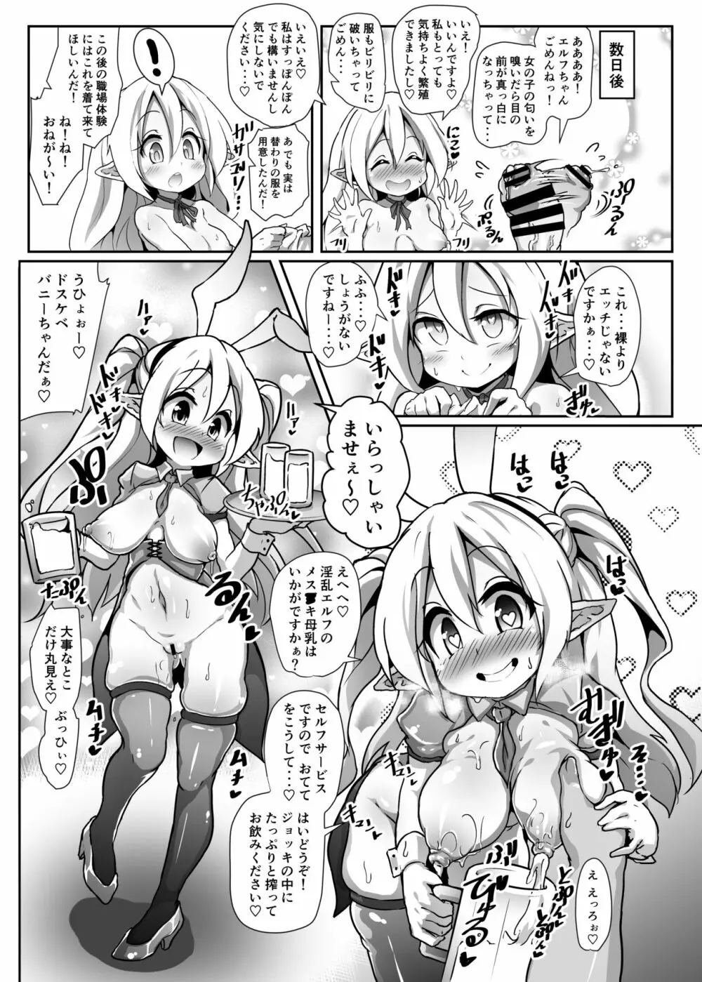 淫乱ロリエルフさんの種付けホームステイ Page.12