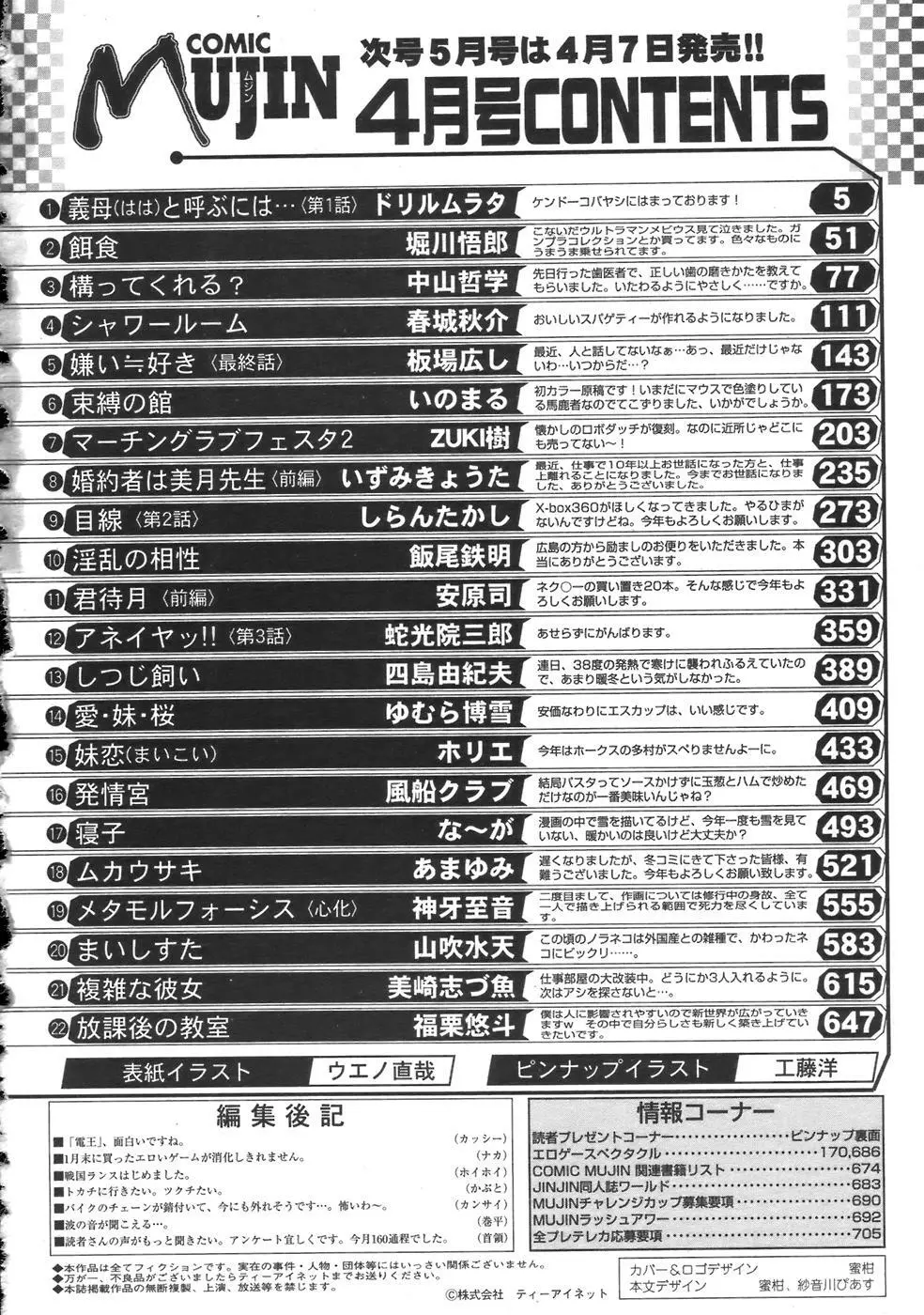 COMIC MUJIN 2007年4月号 Page.708