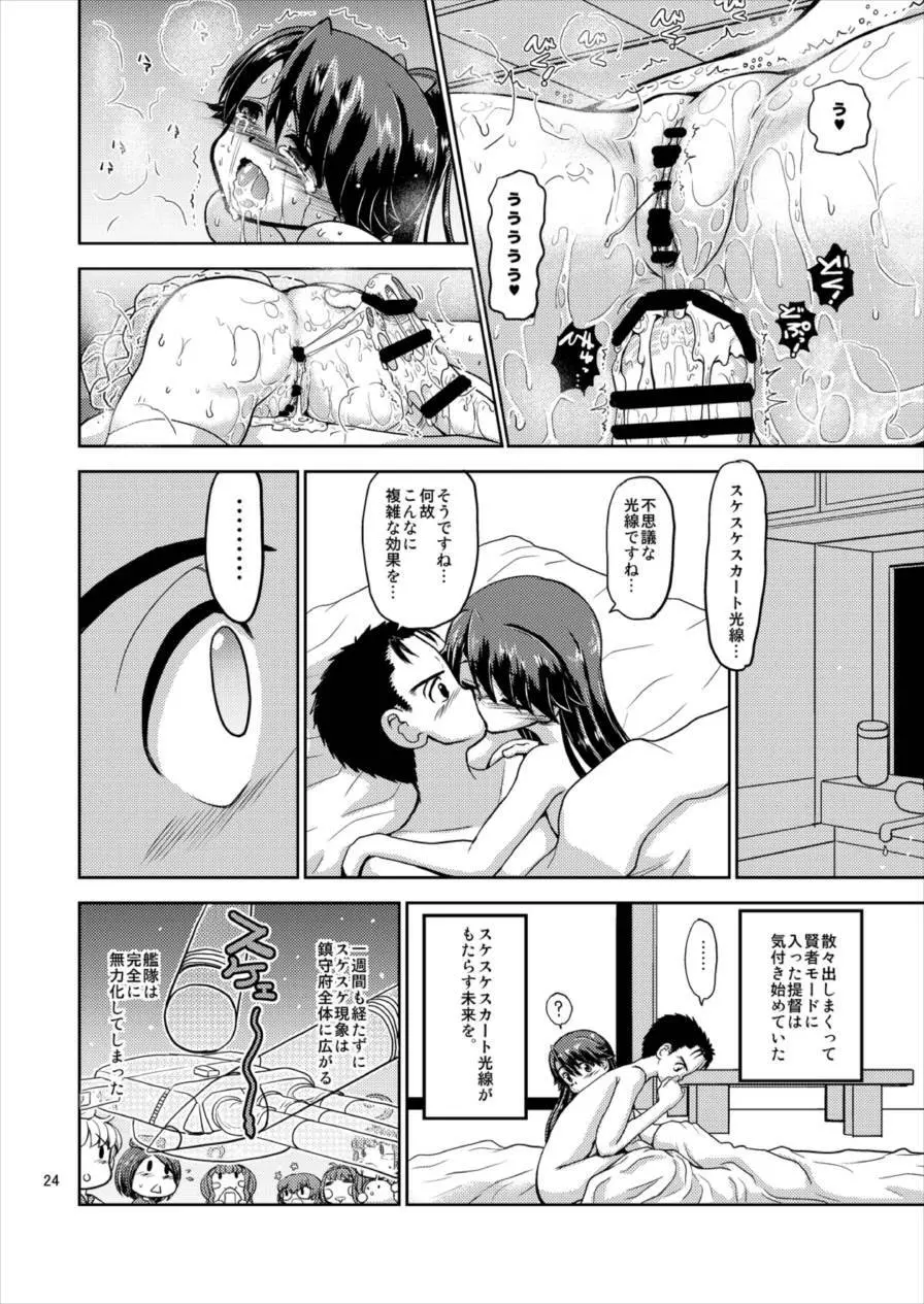 鳳翔さんのスカートがスケスケになってしまった! Page.24