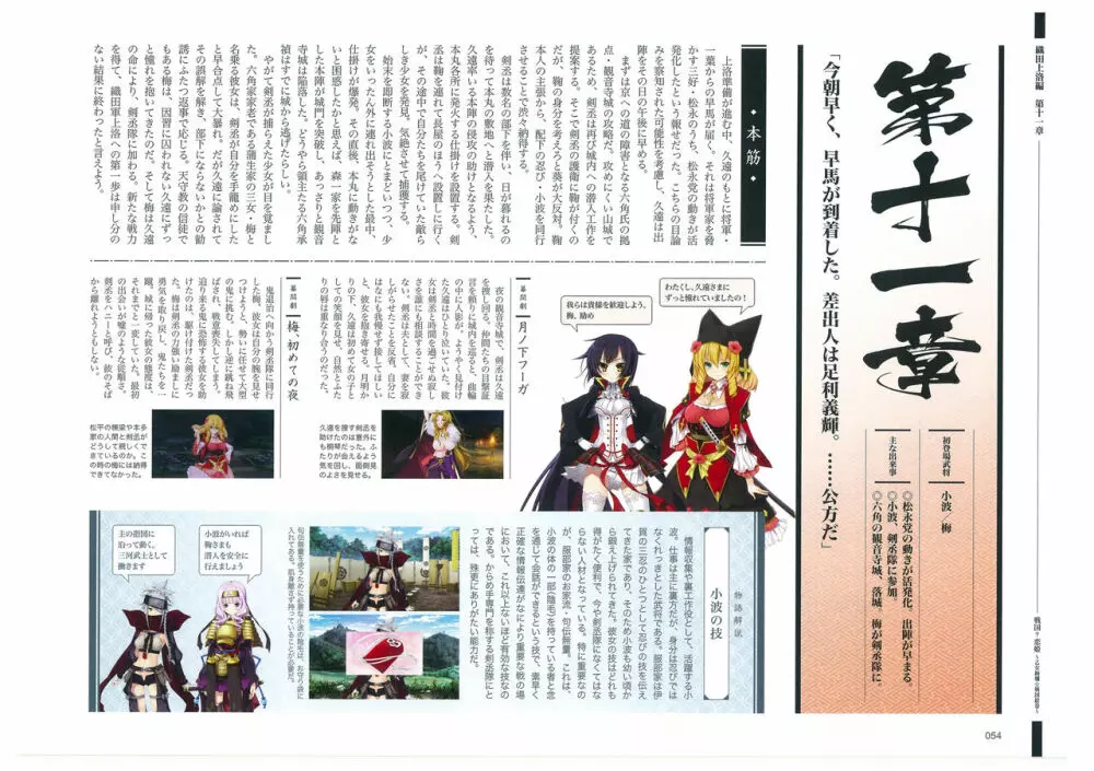 戦国†恋姫 ～乙女絢爛☆戦国絵巻～ ビジュアルファンブック-1 Page.55