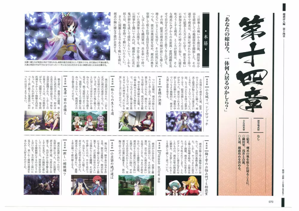 戦国†恋姫 ～乙女絢爛☆戦国絵巻～ ビジュアルファンブック-1 Page.71