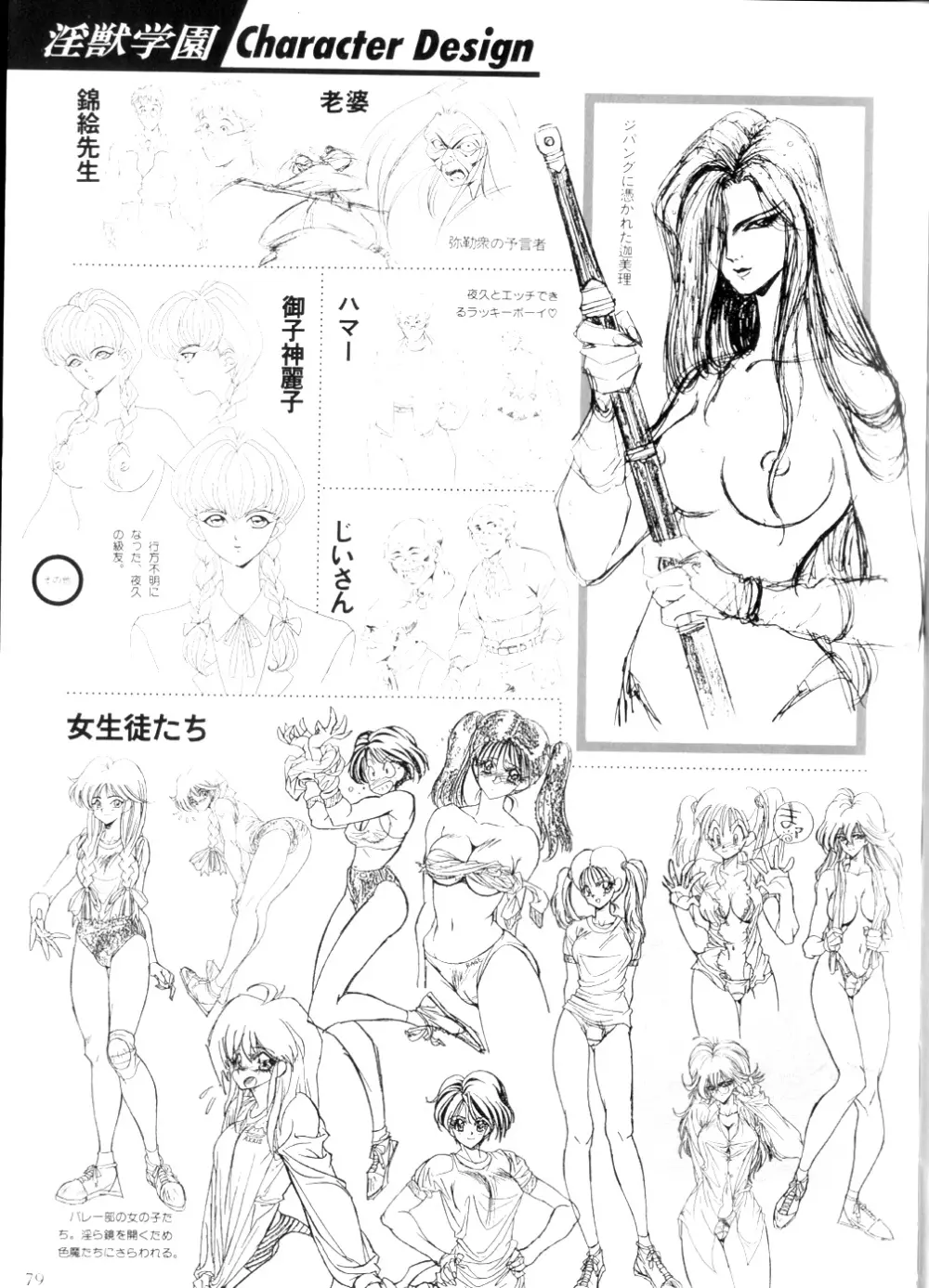 Inju Gakuen La Blue Girl Film Grafitti Page.78