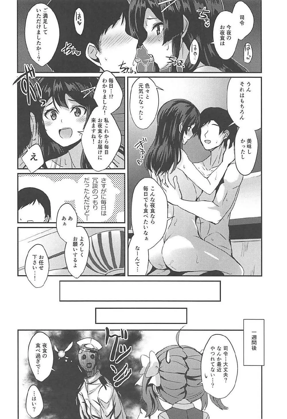 親潮がお夜食をお持ちいたします。 Page.19