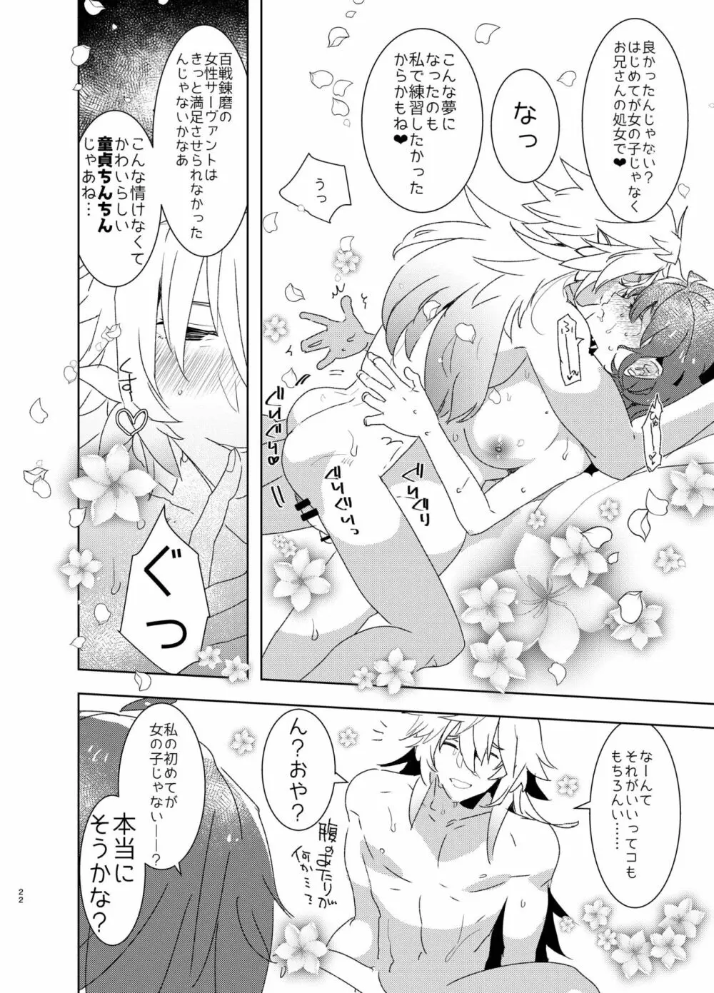 童貞ふたなりマスターぐだ子vsアナル処女夢魔マーリン Page.21