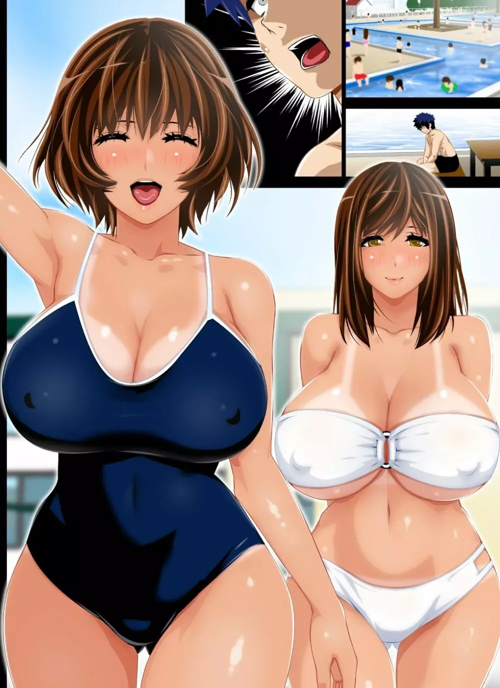 ムチムチ母娘とハメ放題！～巨乳な彼女の母親は更にボインな爆乳熟女でした～ Page.439
