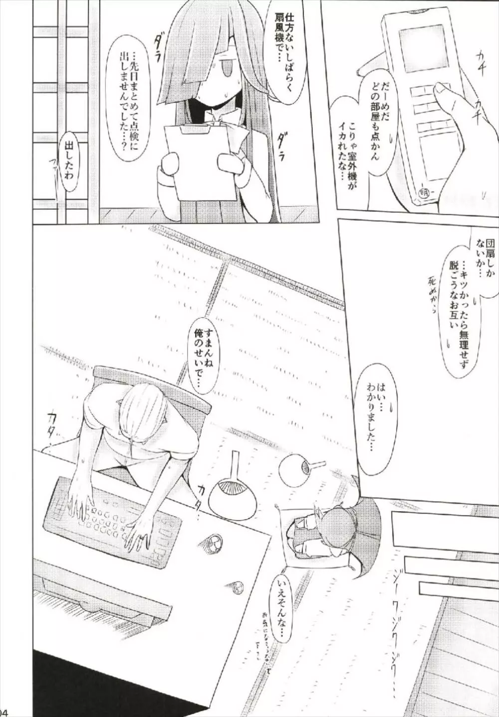 彼女は暑気が苦手。 Page.4