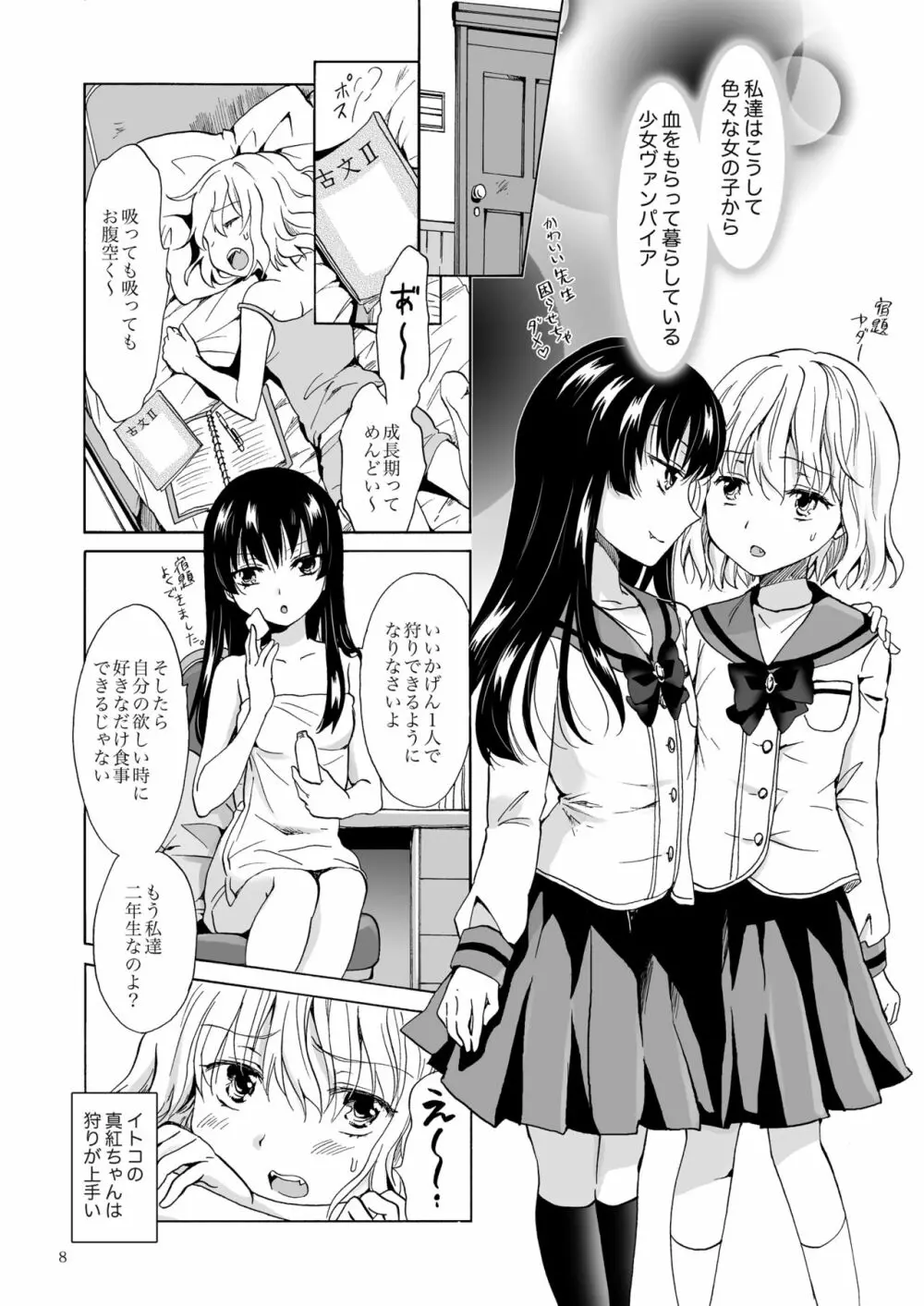 ちゅーしてヴァンパイアGirls -下級生におしおきを- Page.8