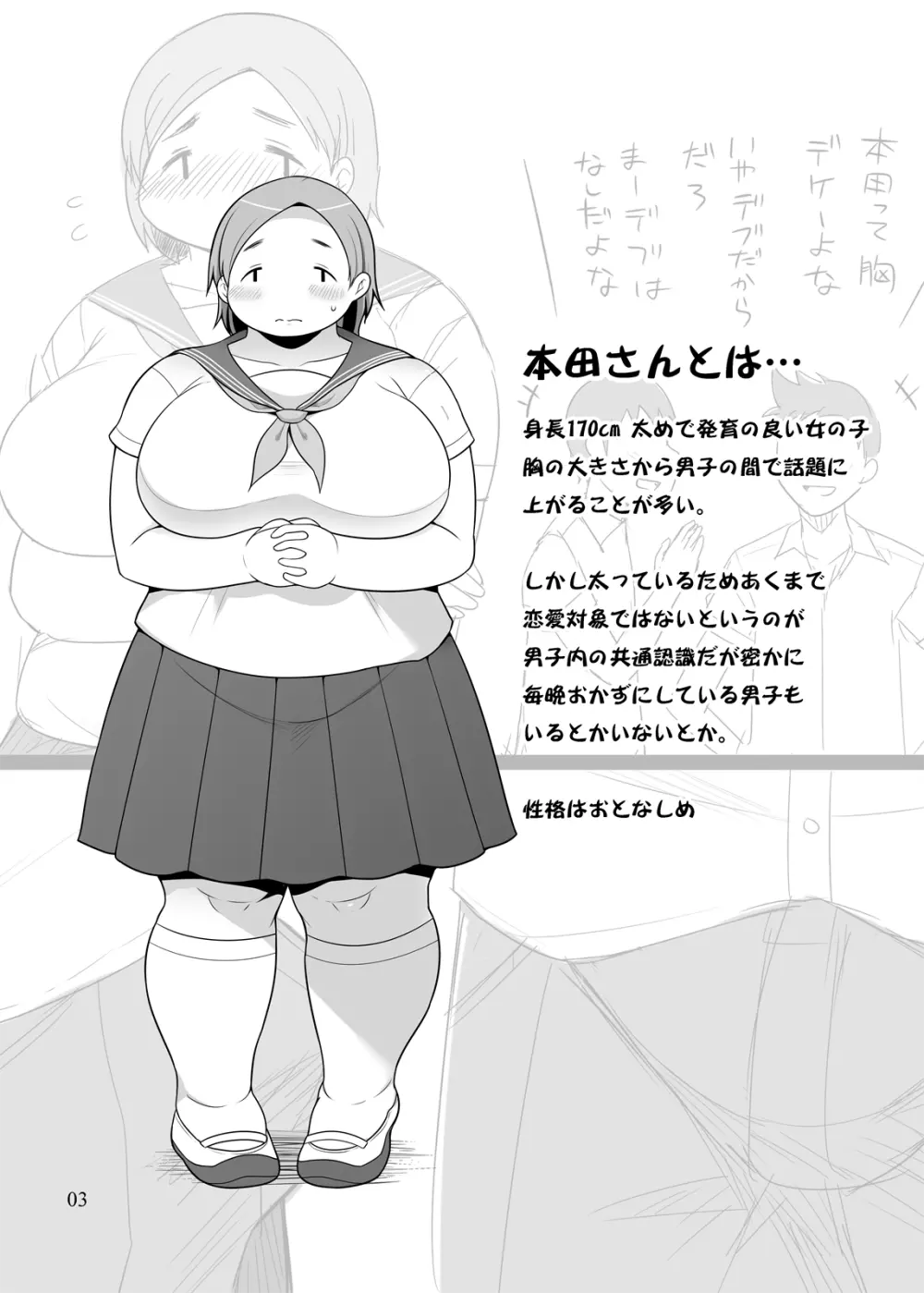 ぽちゃオナペット本田さん 妄想編 Page.4
