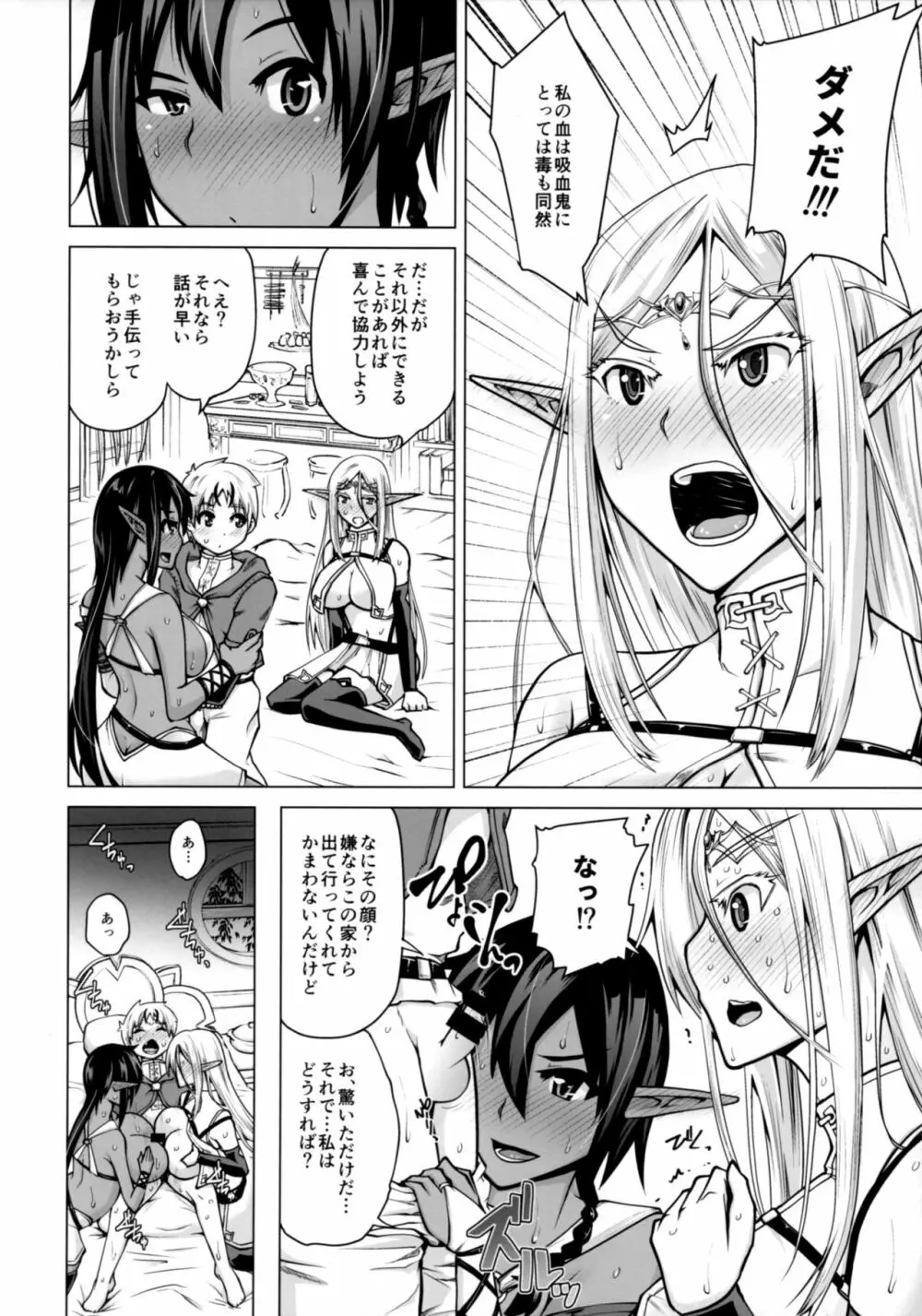 純白エルフと褐色エルフとちいさな吸血鬼 Page.11