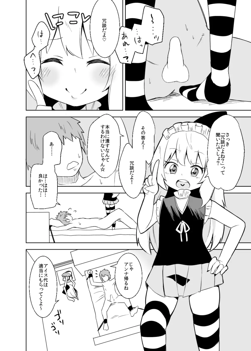 アンナちゃんのお仕置き手コキ遊び Page.14