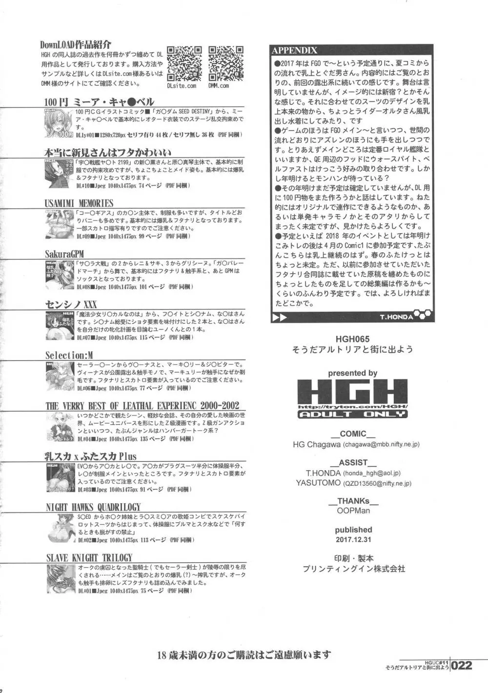 HGUC#11 そうだアルトリアと街へ出よう ...そして路地裏に入ろう Page.22