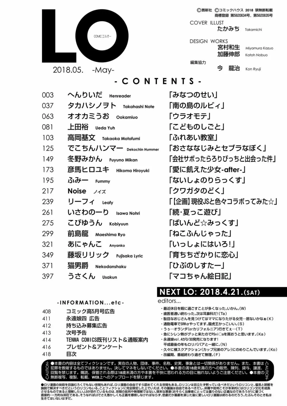 COMIC LO 2018年5月号 Page.418