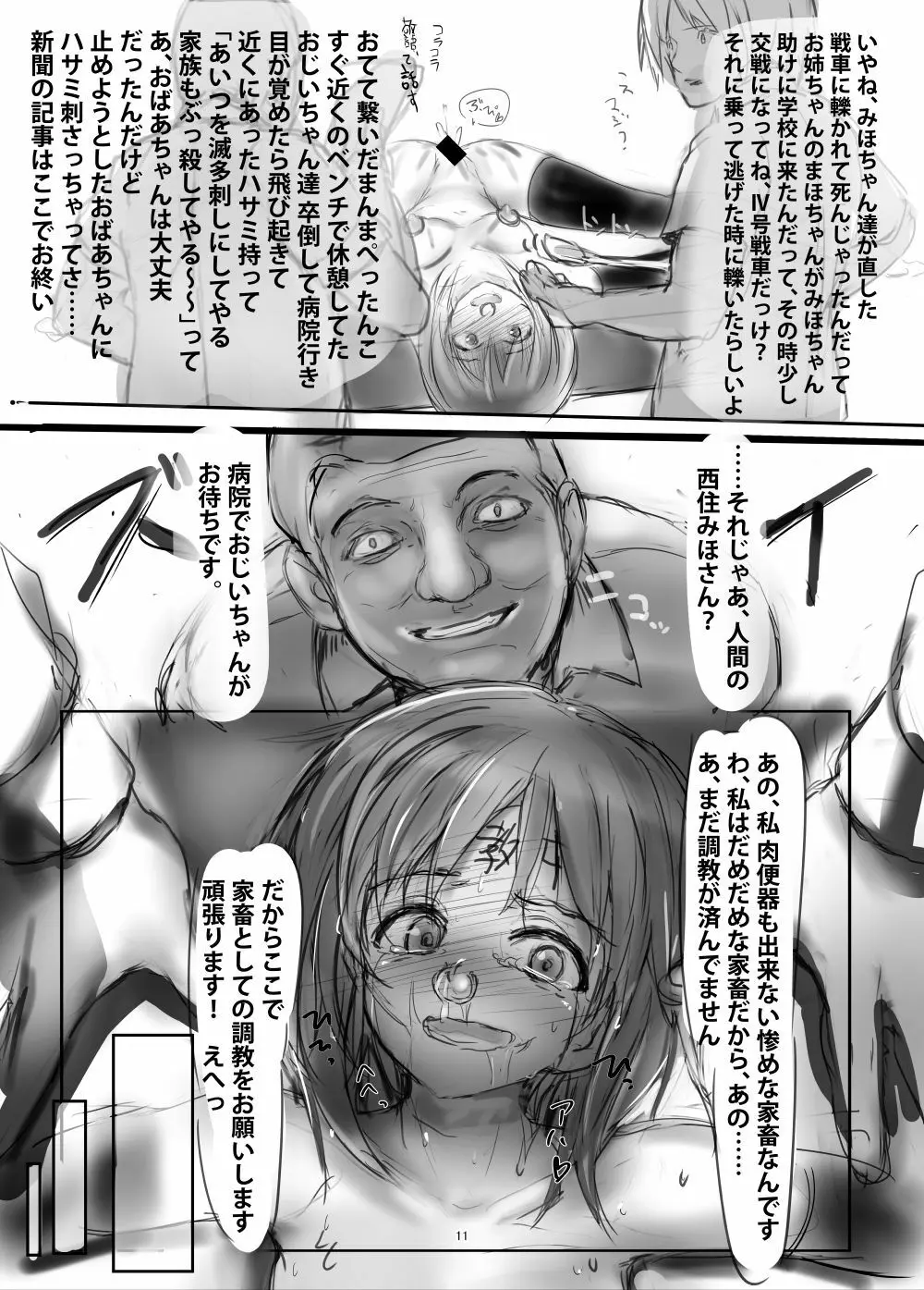 ガルパン 過激鬼畜調教 コピ本 Page.11