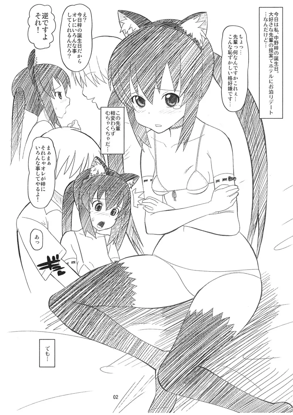 あずにゃんとゴニョゴニョする本 Page.2