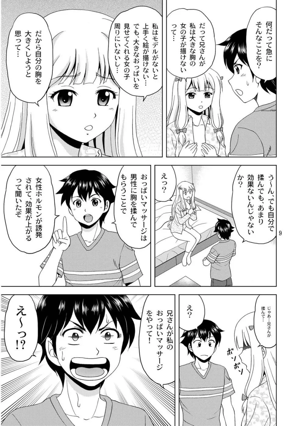 兄さんが胸を揉んだら Page.8