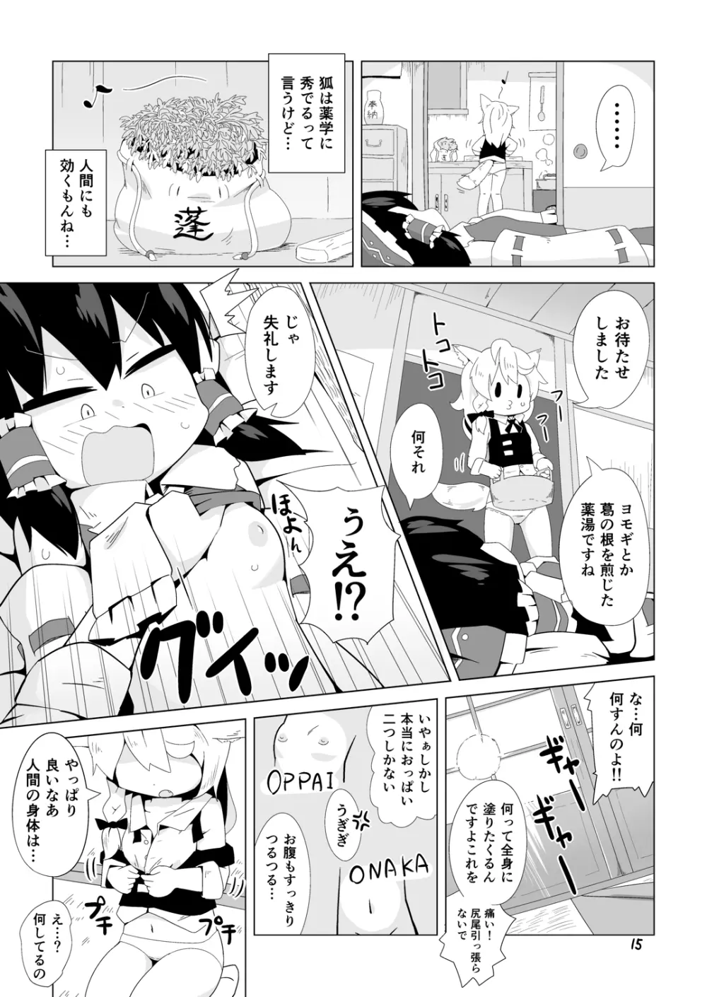 巫女と狐の虫下し Page.14