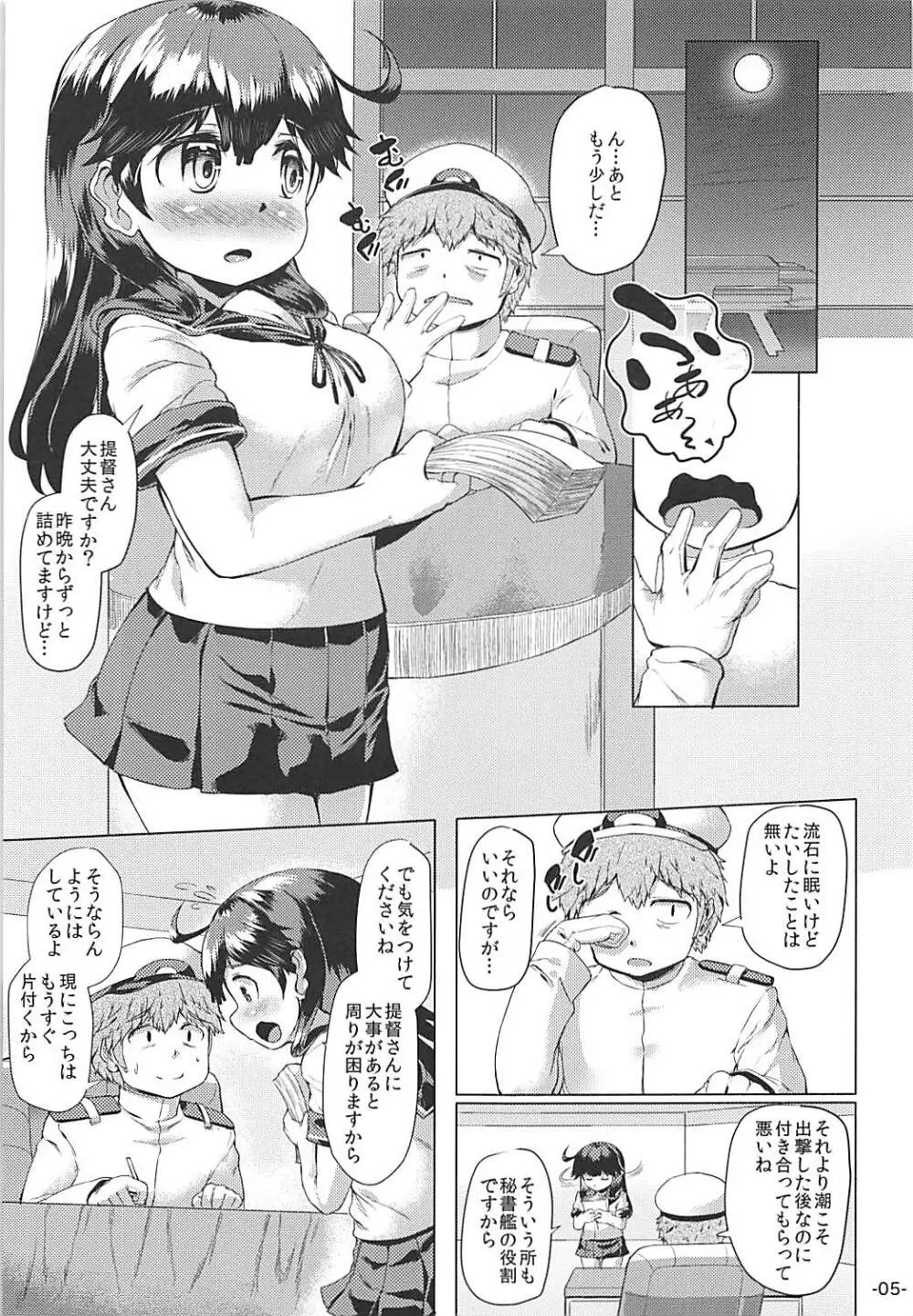 秘書艦潮は独りで寝れず。 Page.4