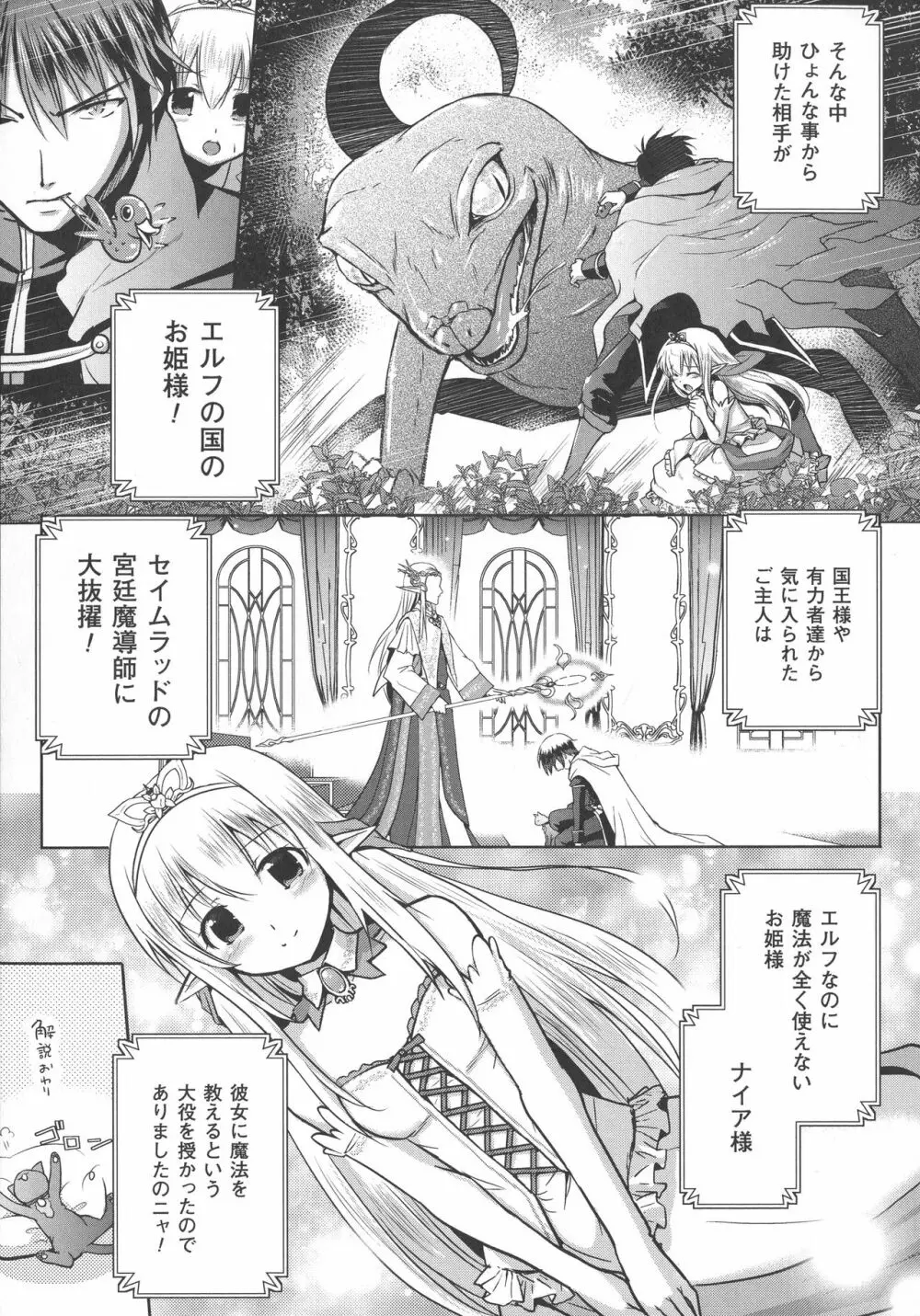 エルフの国の宮廷魔導師になれたので姫様に性的な悪戯をしてみた THE COMIC Page.9