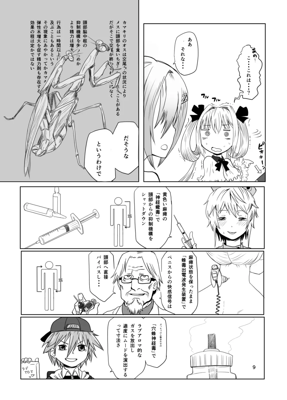 蟷螂のオス Page.10