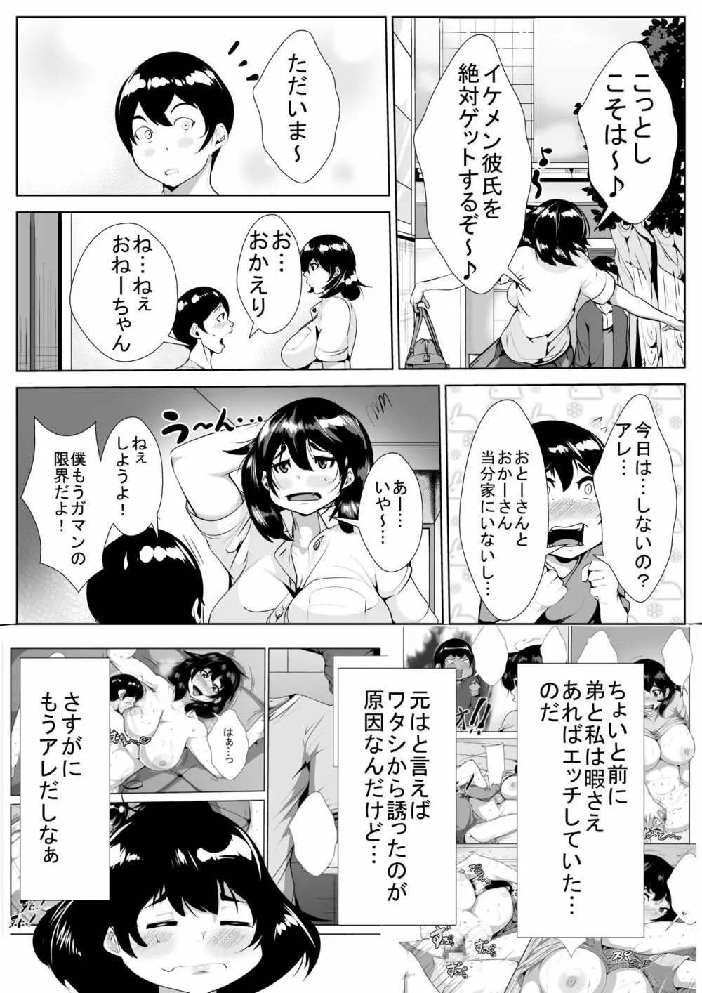 続・セックスにだだはまりする姉と弟 Page.3