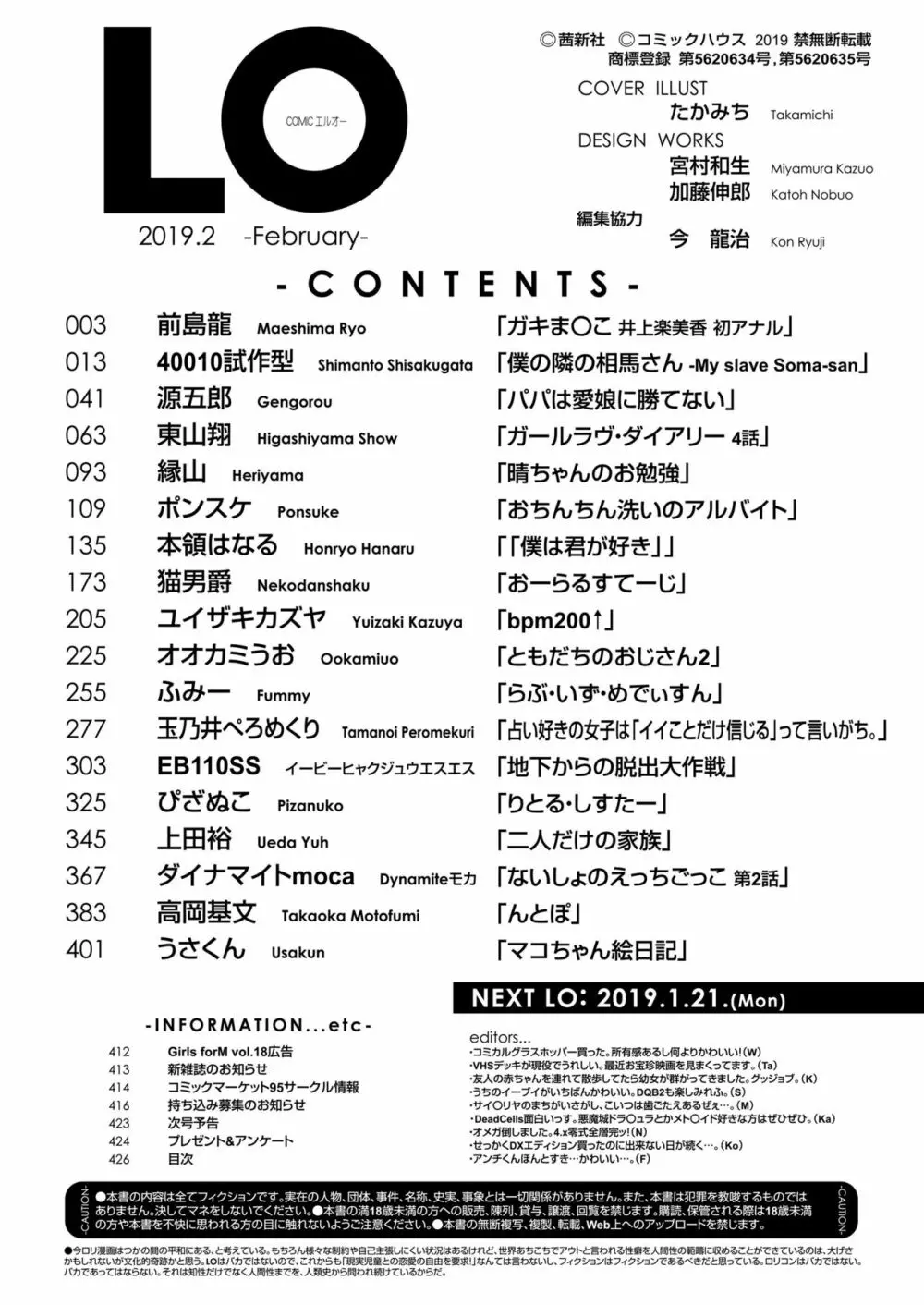 COMIC LO 2019年2月号 Page.426