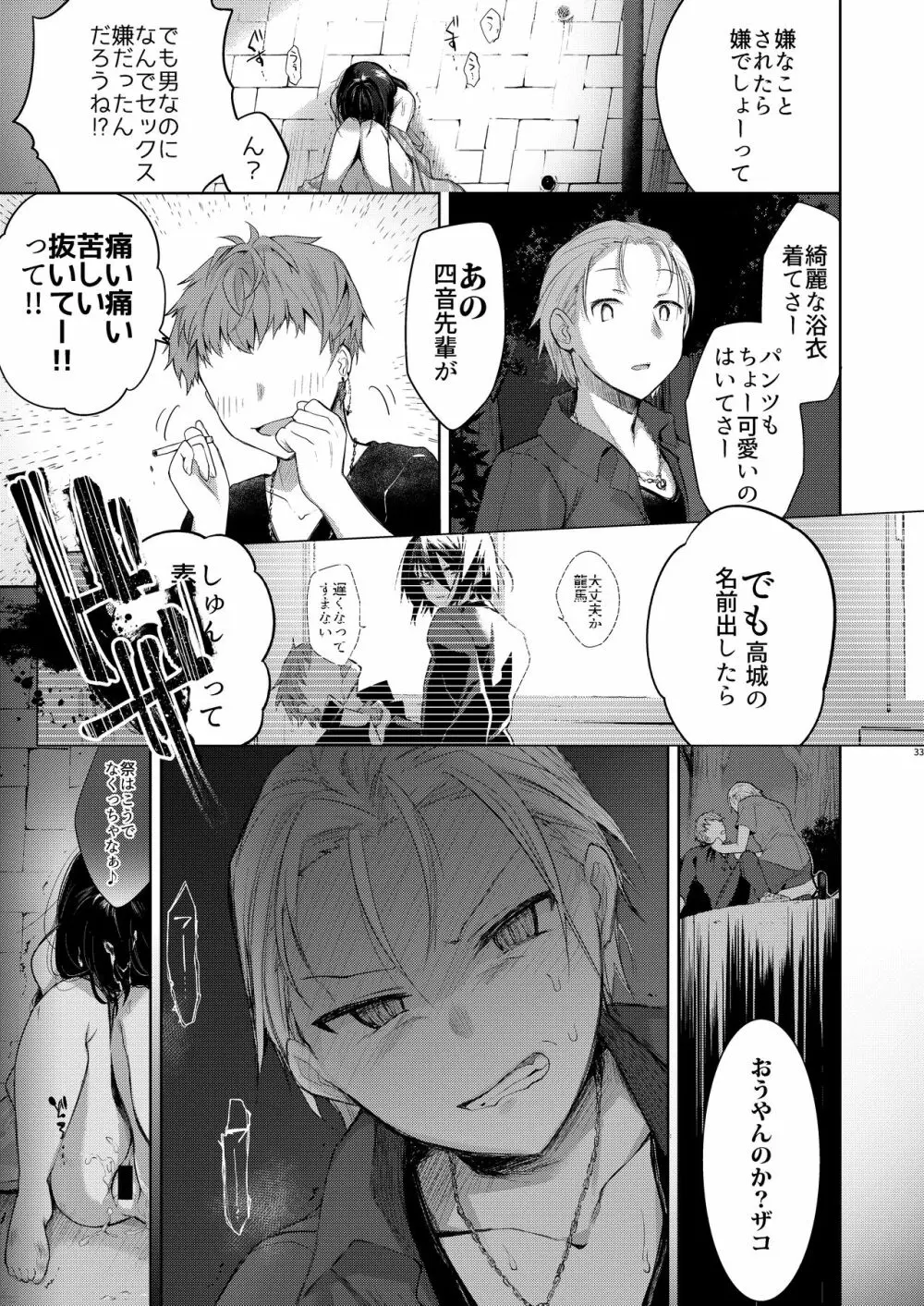 浴衣とレイプとアニキと俺と。 ―完全版― Page.32