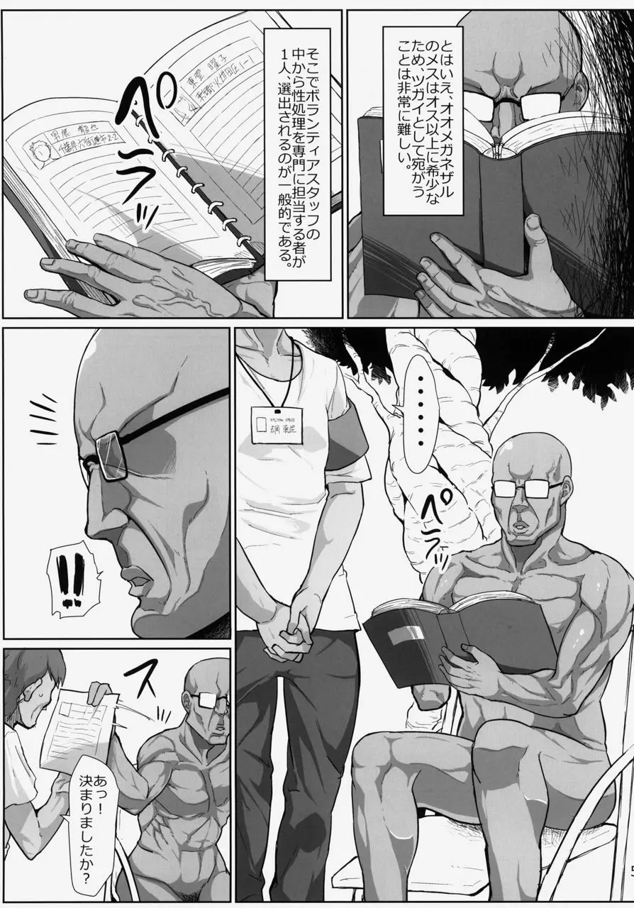 謎多き珍獣オオメガネザルのメスにされた少女たち〜ボランティア 性処理スタッフ〜 Page.5