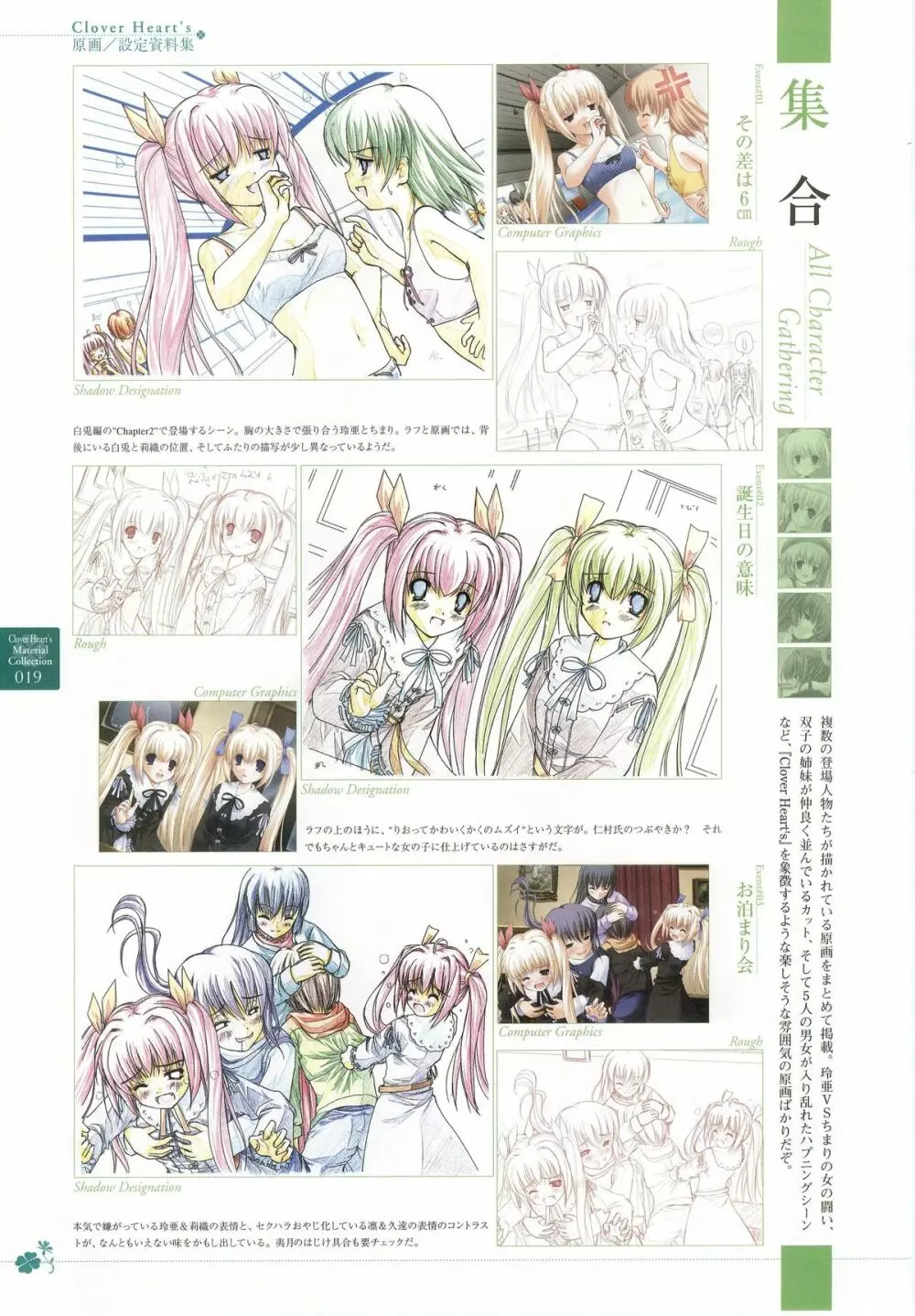 clover heart's visual fan book Page.128