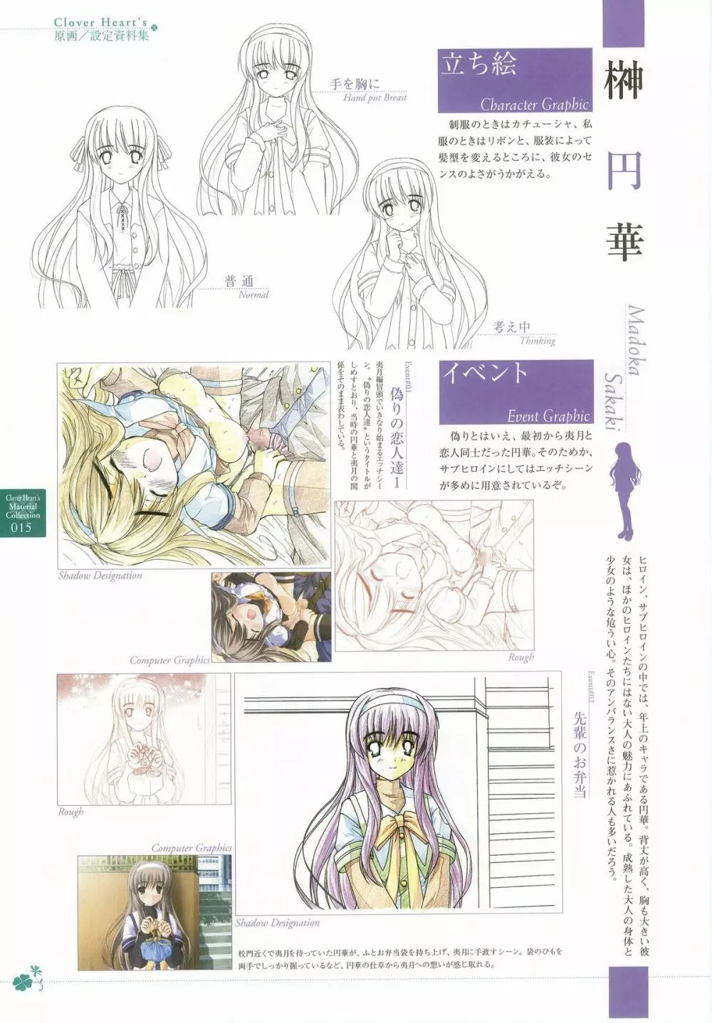 clover heart's visual fan book Page.132