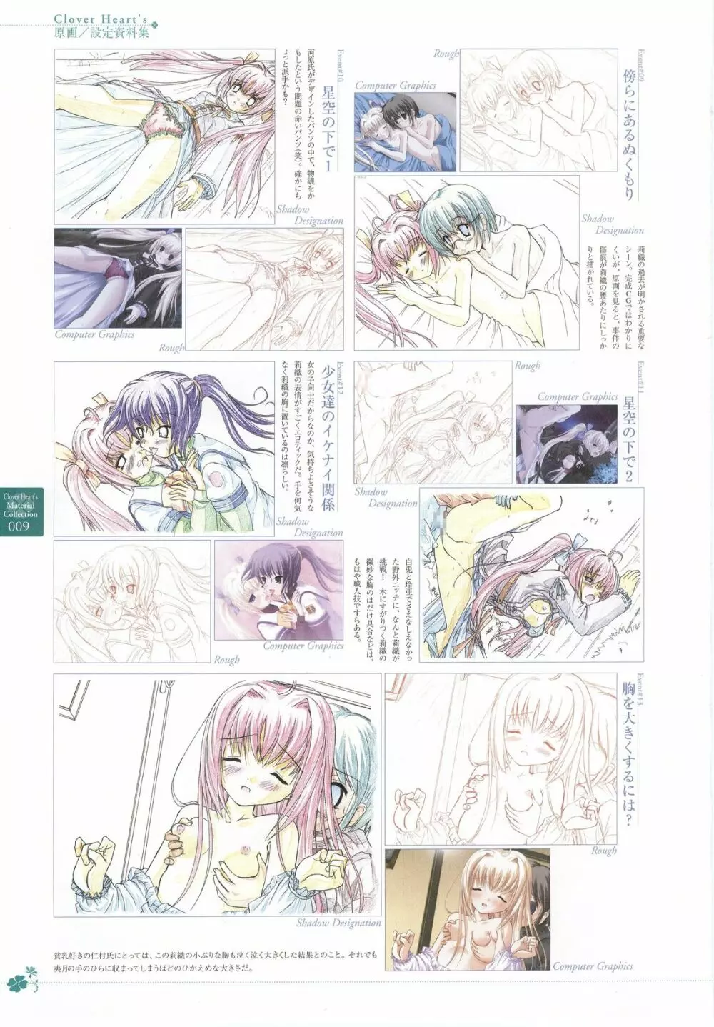 clover heart's visual fan book Page.138
