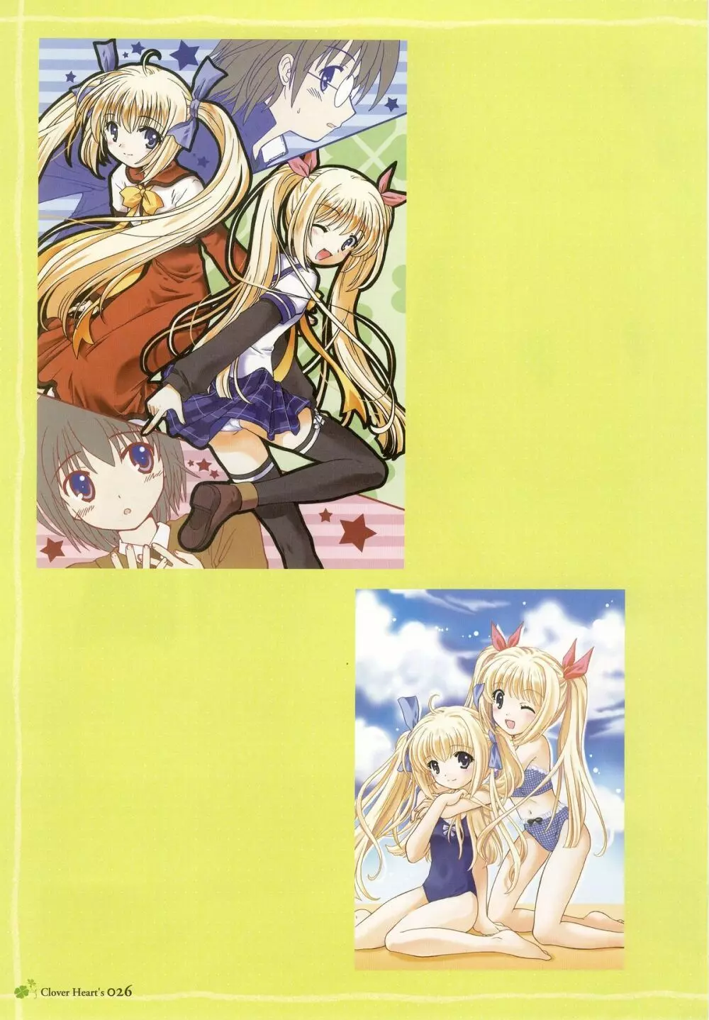 clover heart's visual fan book Page.28
