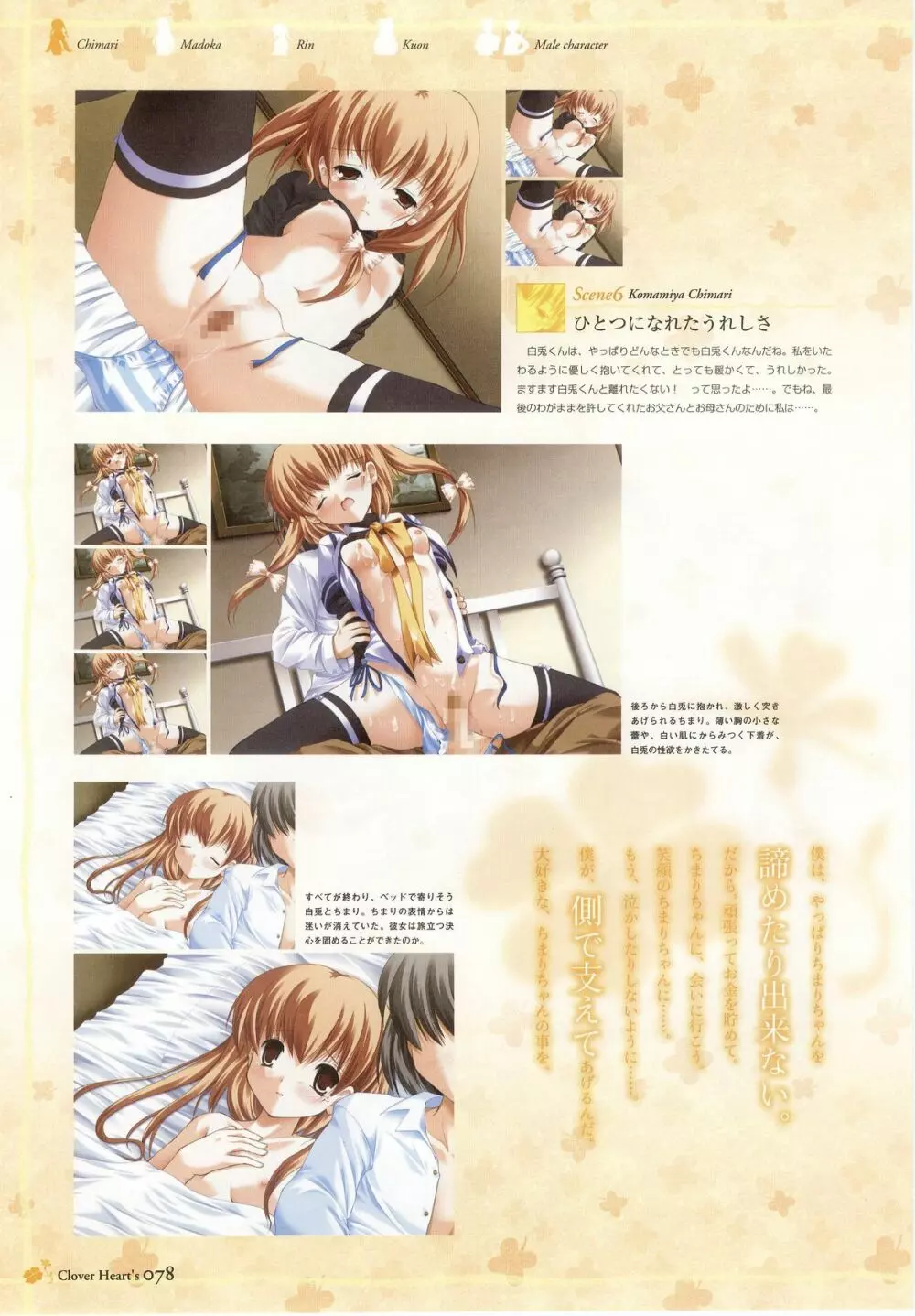 clover heart's visual fan book Page.80