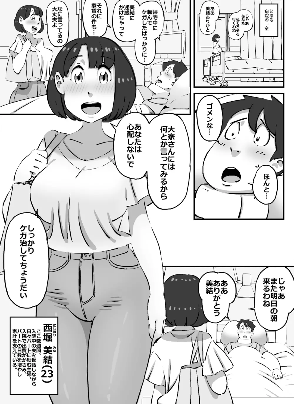 可愛くてデカ尻ボインちゃんなピチピチ妻を好き放題することに成功した中年デブハゲ大家さん Page.3