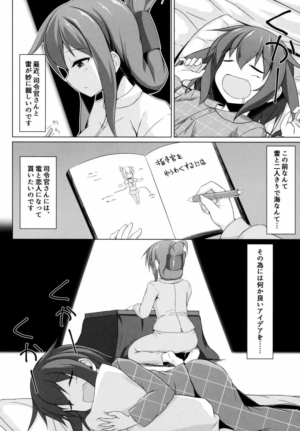 雷と電は司令官の赤ちゃんが欲しいのです!! Page.3