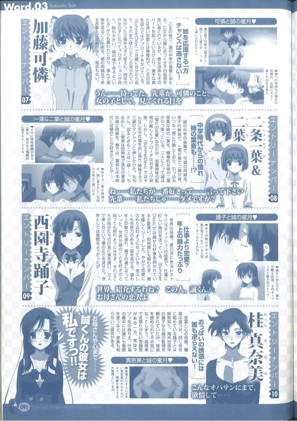 クロスデイズ まること 桂言葉グラフィティー Page.97