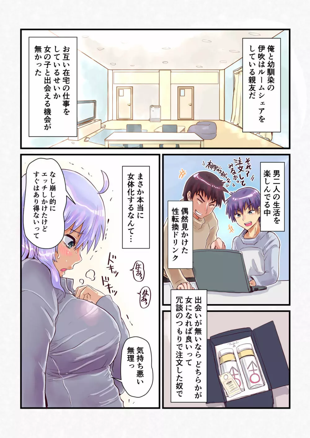 女体化したら幼馴染と Page.10