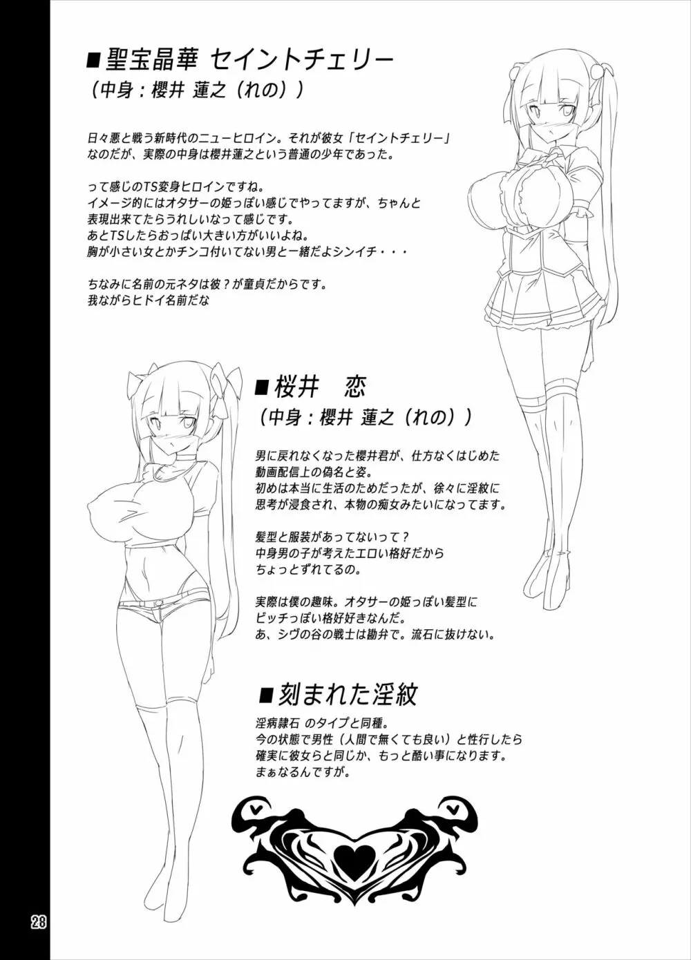 TS魔法少女がオナニーする本~自慰映像配信編~ Page.28