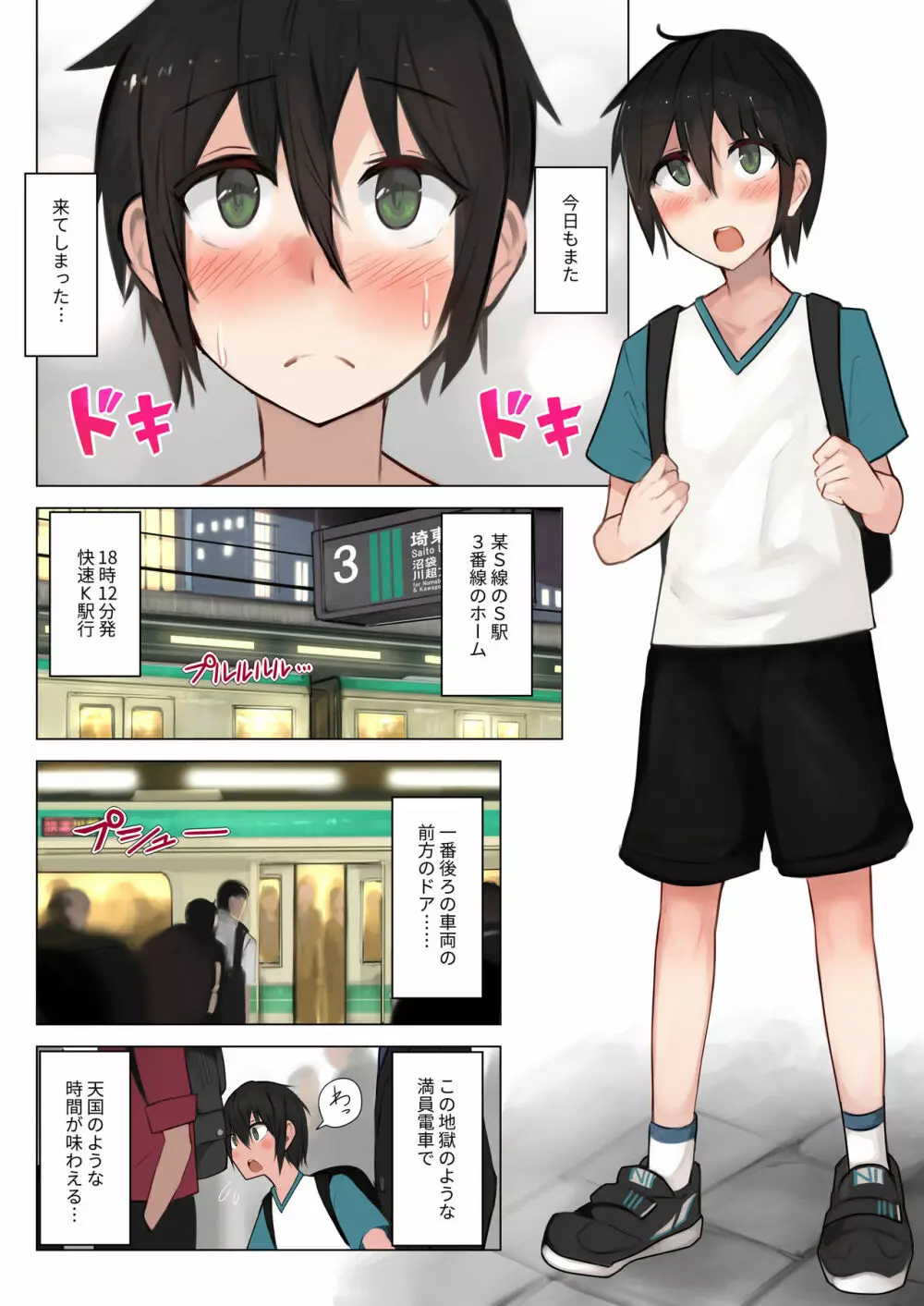 満員電車で痴女のお姉ちゃんにお持ち帰りされちゃう本 Page.2