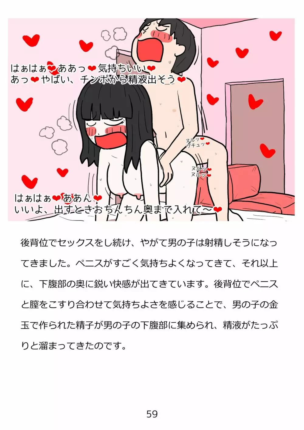 思春期のための性教育・とってもエッチで気持ちいい新しい生命を作る中出しセックス Page.59