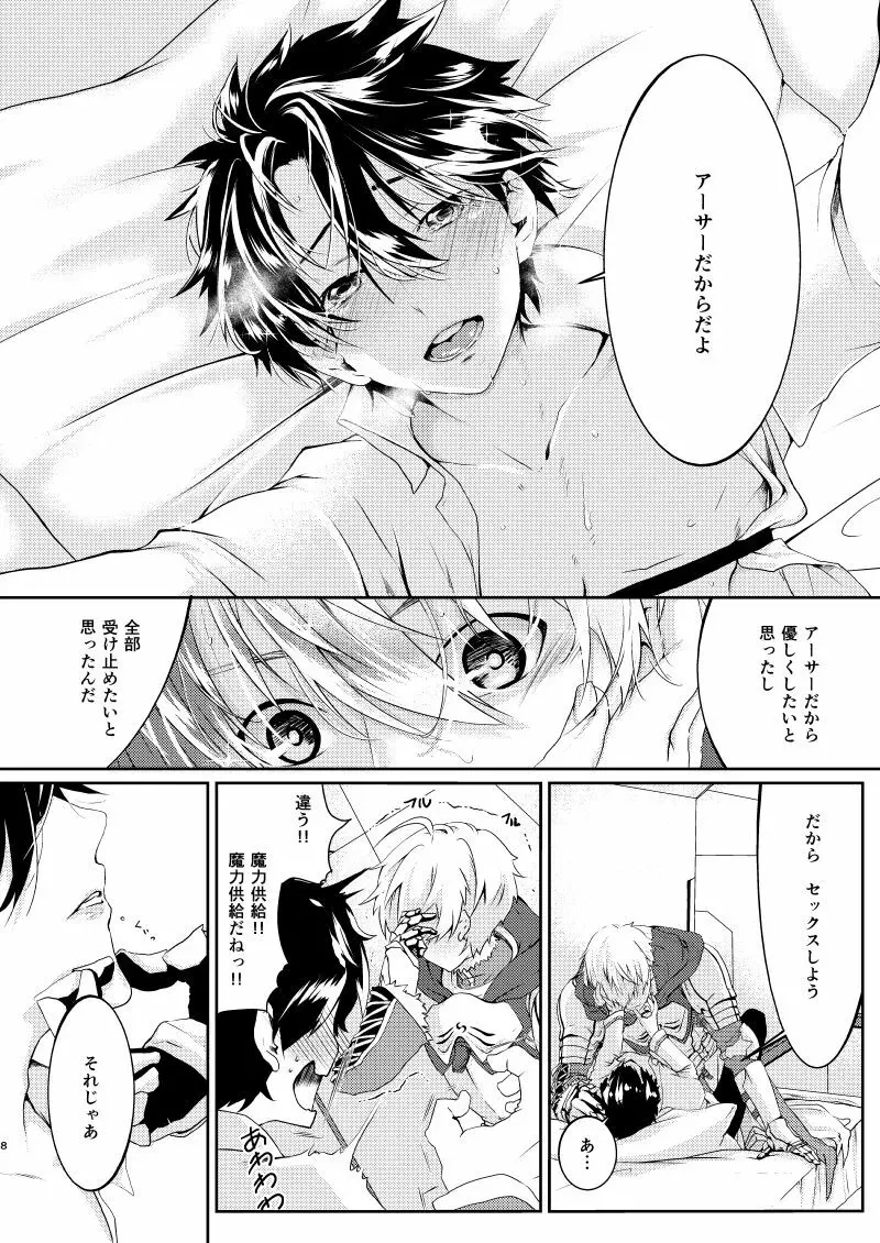 ウチデアの騎士王とマスター君がエッチな魔力供給する Page.7