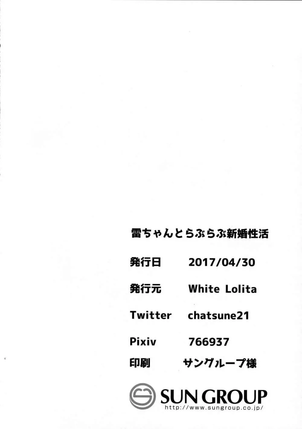 雷ちゃんとらぶらぶ新婚性活 Page.17