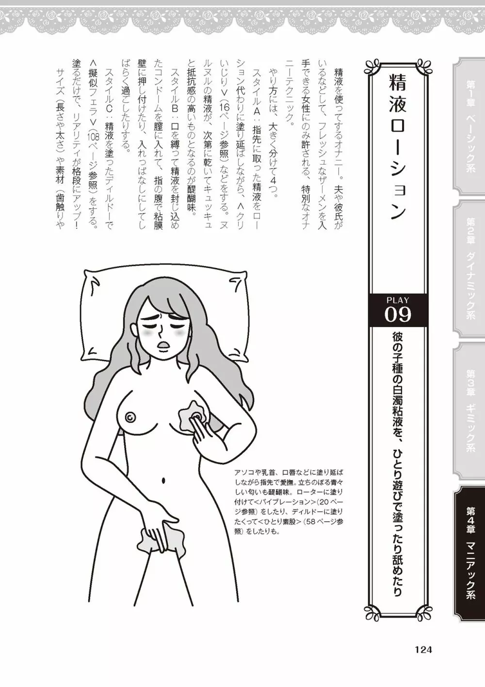 女のコのひとりエッチ完全マニュアル イラスト版……ひとりエッチ Page.126