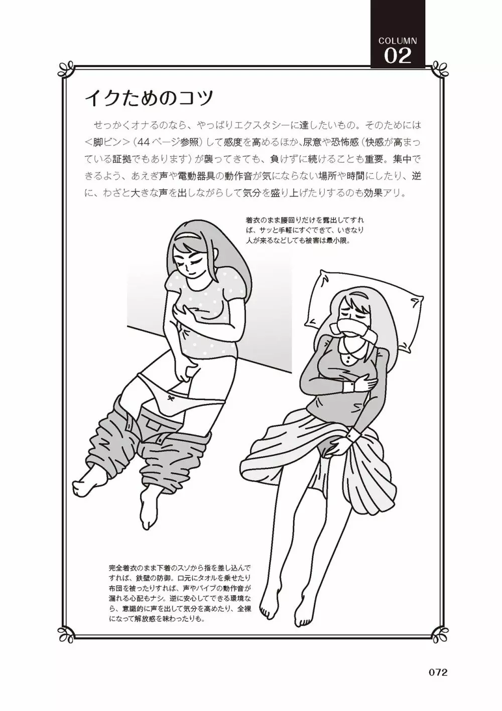 女のコのひとりエッチ完全マニュアル イラスト版……ひとりエッチ Page.74