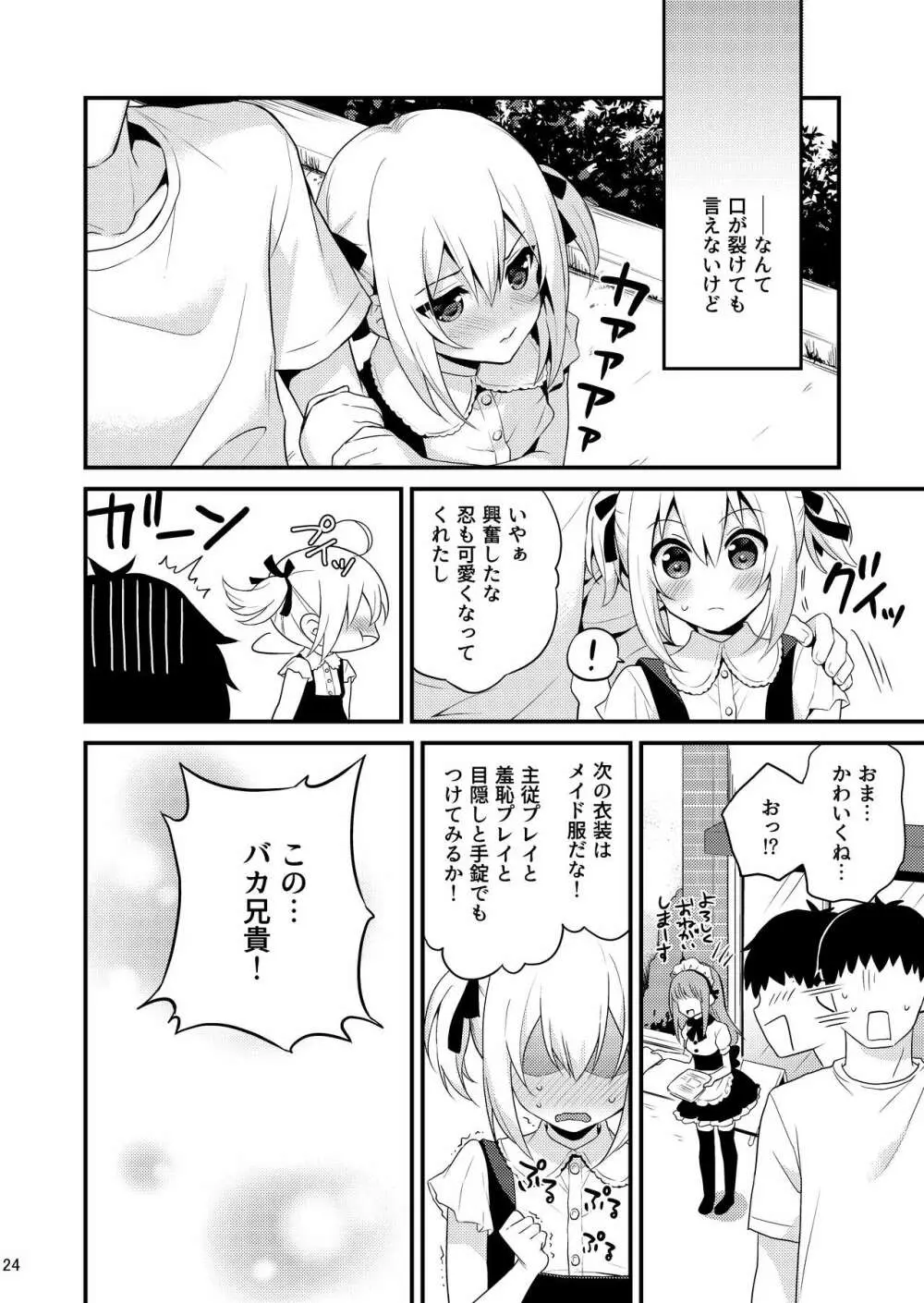 可愛い弟はお兄ちゃんの為に妹になるべき! その2 Page.23