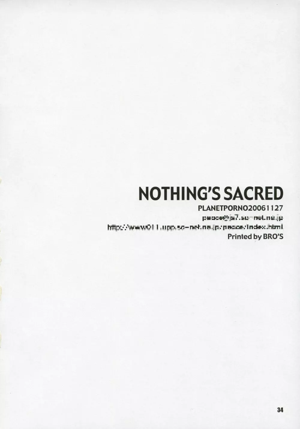 NOTHING'S SACRED Page.33