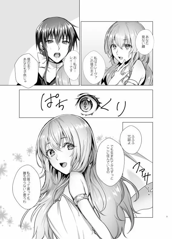 月光塔の夢 女体化童話～男子禁制の塔～ Page.5