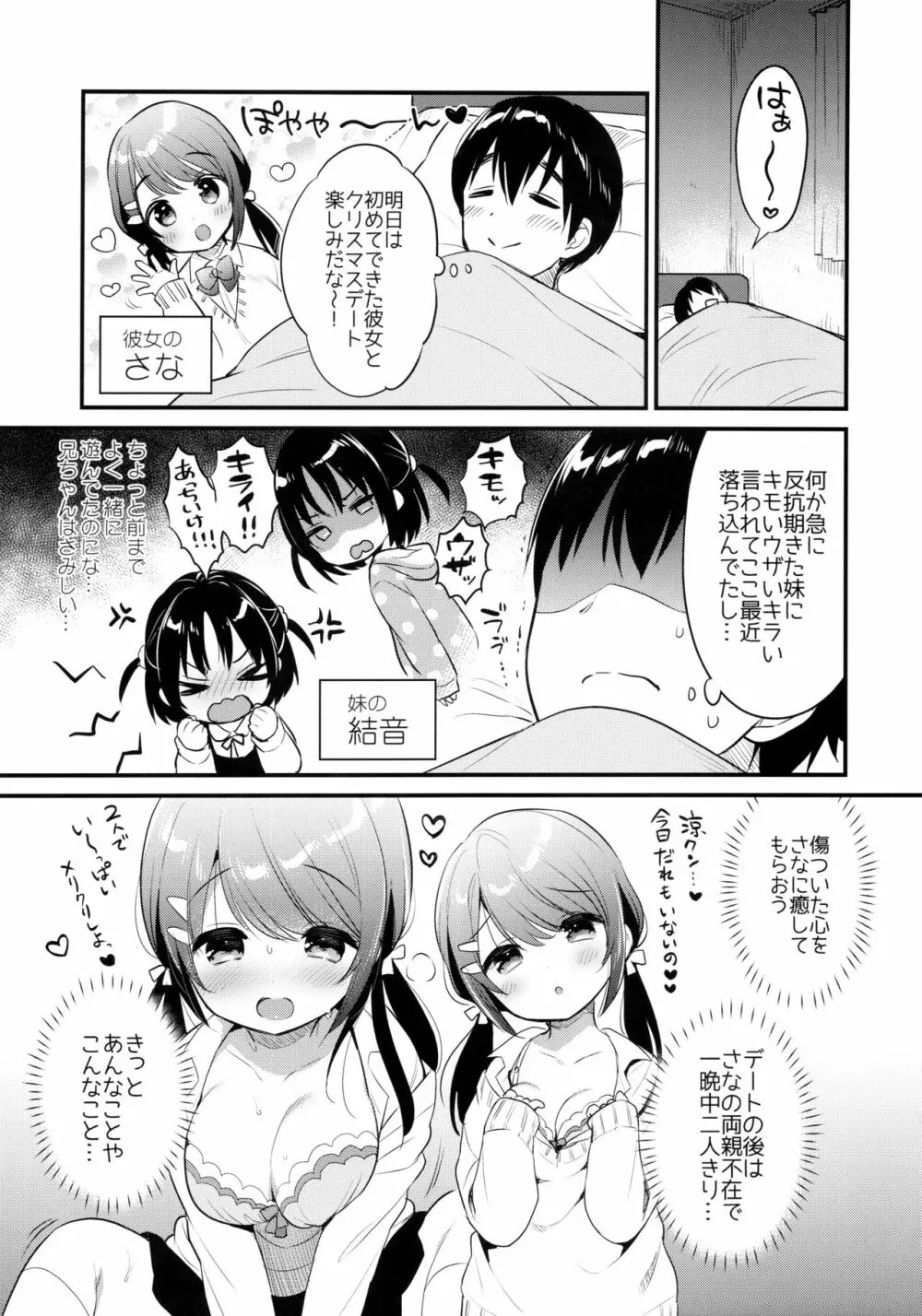 ぐいぐい妹にほんろうされるよわよわ兄 Page.4